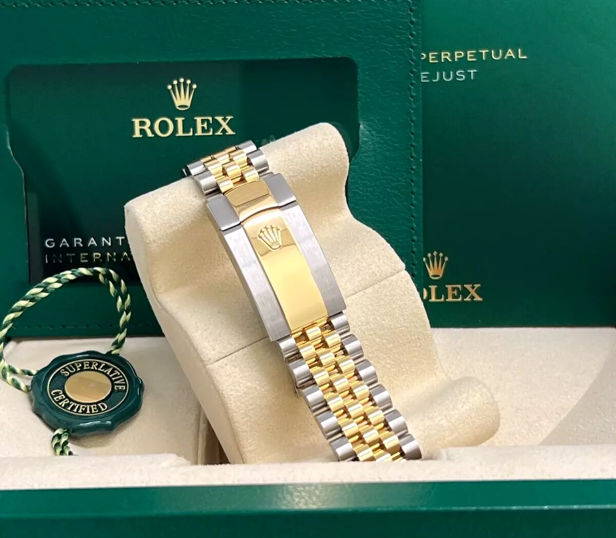 Rolex Datejust 41mm Steel & Yellow Gold Black Dial Jubilee